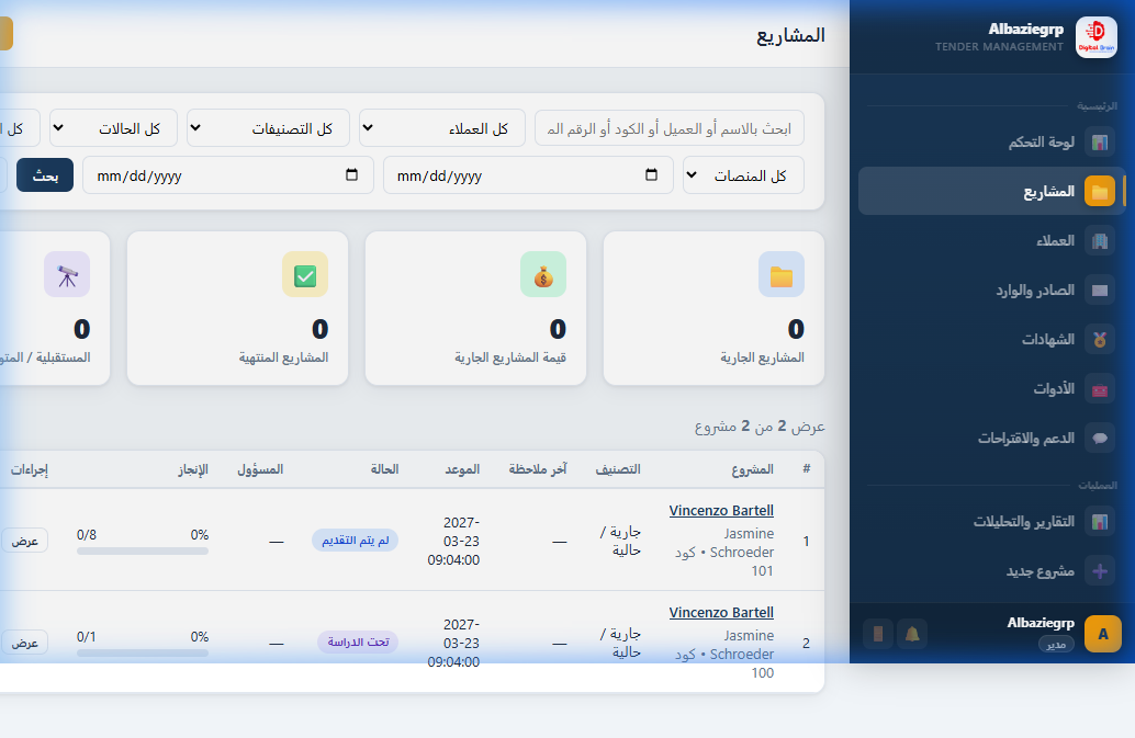 إدارة المشاريع